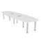 Skutchi Designs 45 in W, 120 in L, 29 in H, Engineered Wood Top, White H-ABOT-46119PT-WC-EL - alternate 1